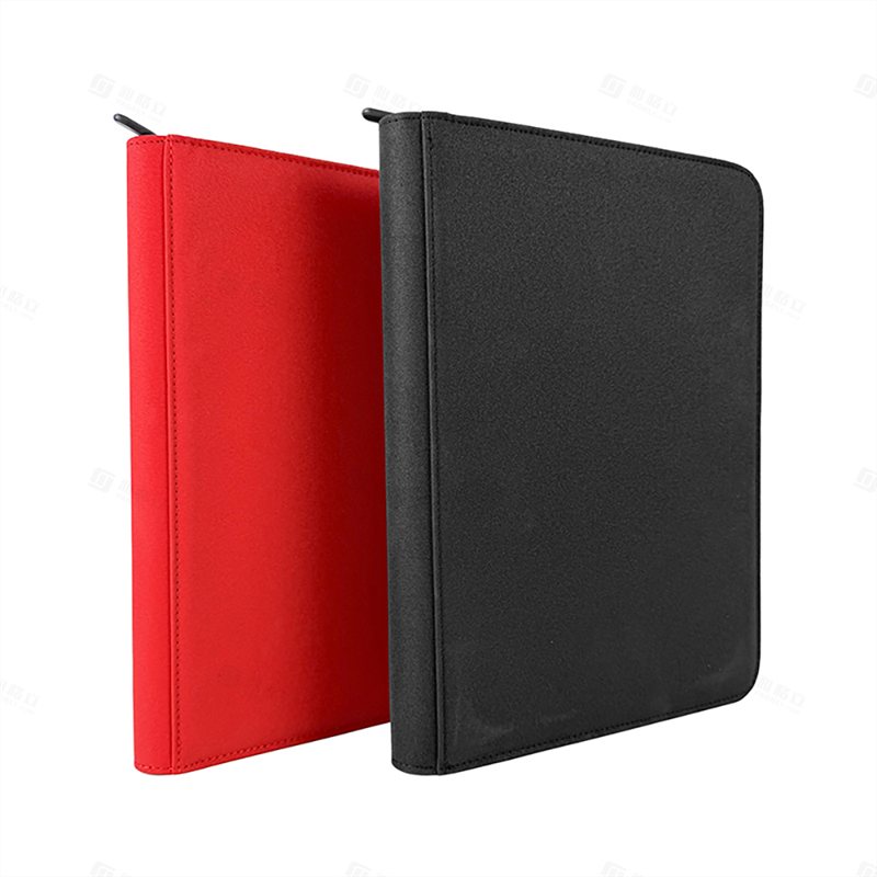 YAGELI Black PU Leather 9-Pocket Card Binder