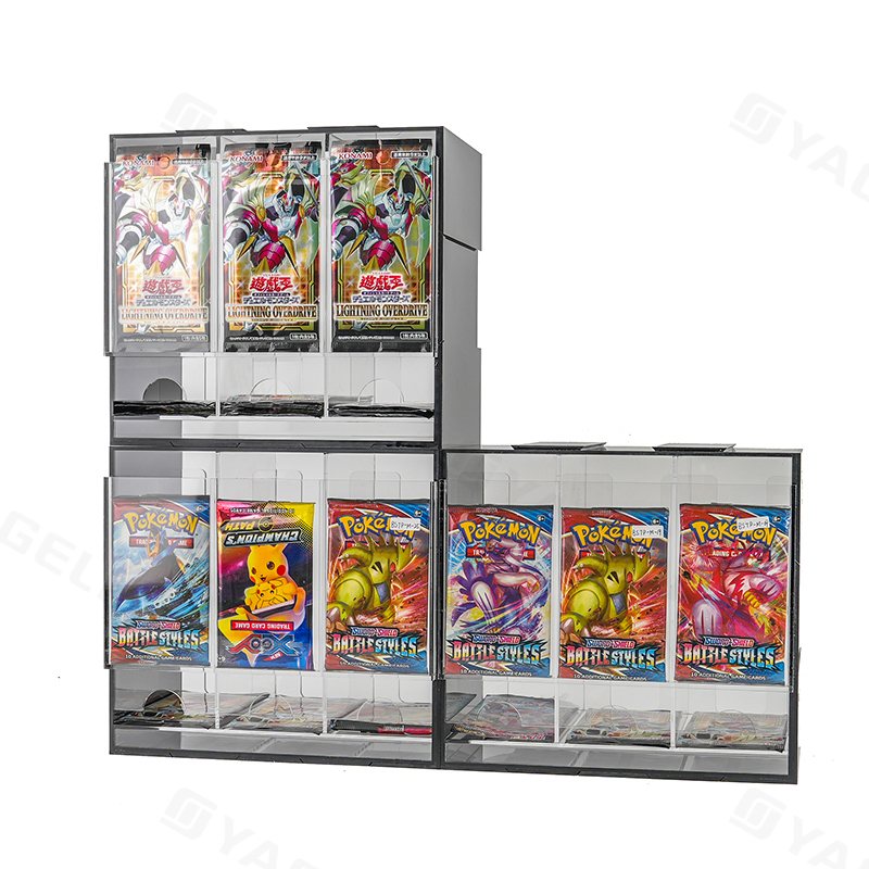 YAGELI Acrylic 3 Slots Pokémon Booster Pack Dispenser