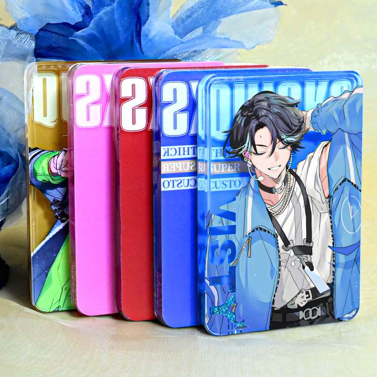 Baji de metal, produtos de acrílico e Mahjong de areia líquida na indústria de anime