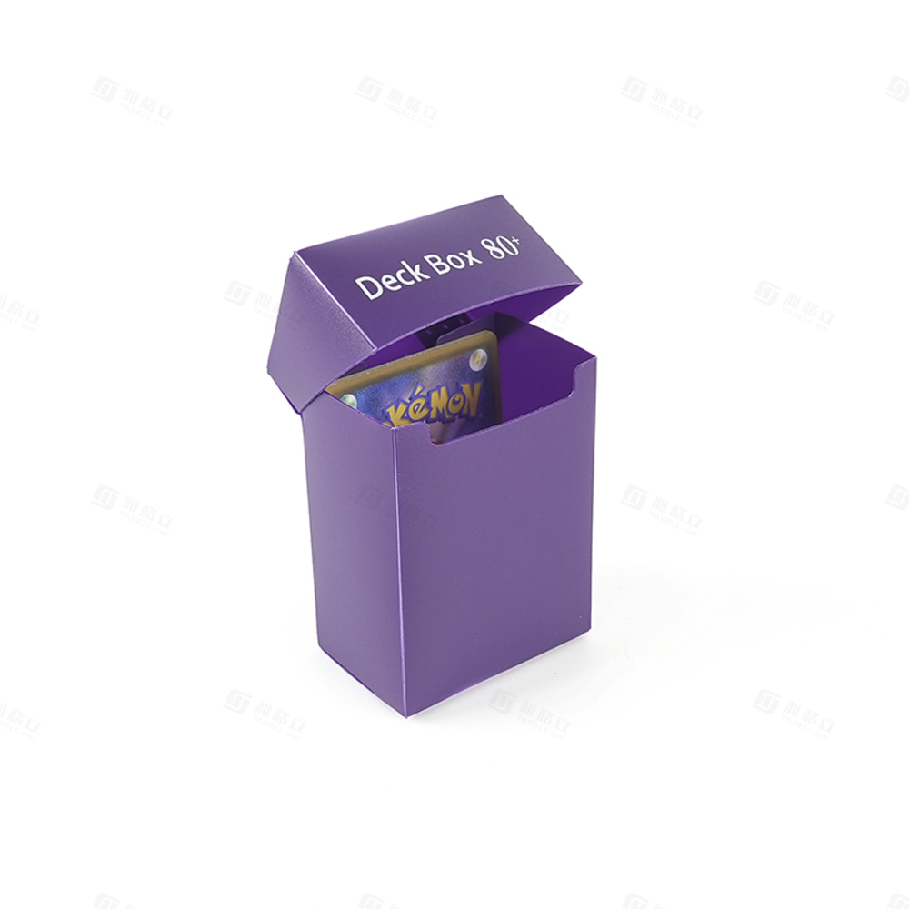 YAGELI Purple Color Plastic Deck Box for Trading Cards